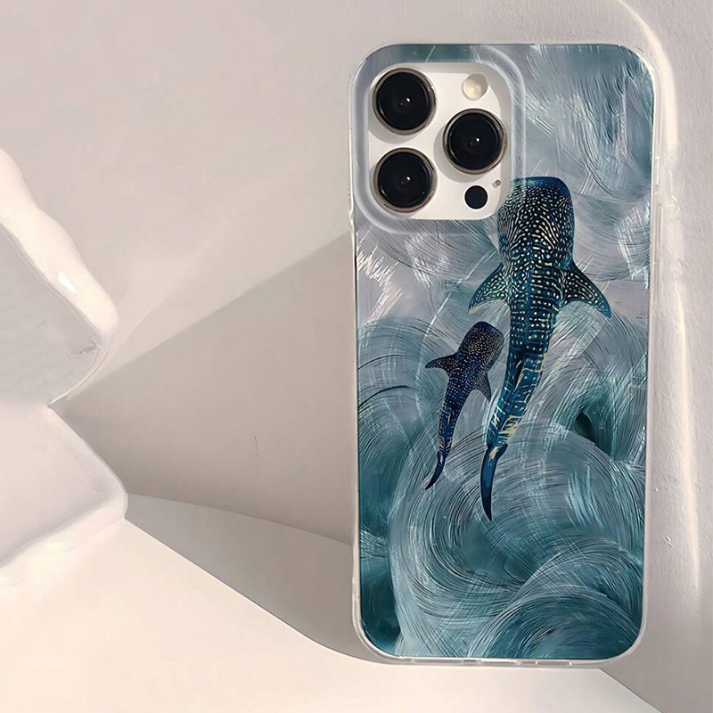 Xiaomi Redmi Note 14 - Ocean Shark Whale Design Phone Case