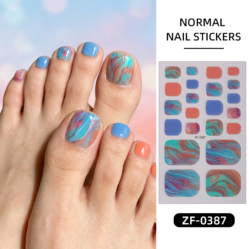 22Tips Gradient Marble Toe Nai - đánh giá và giá Full Cover Adhesive