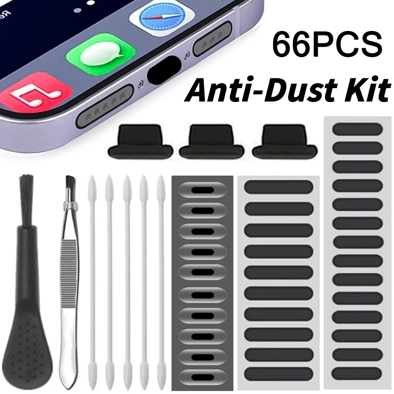 66PCS Dust Plug Phone Speaker  - đánh giá và giá Dust Removal Sticker