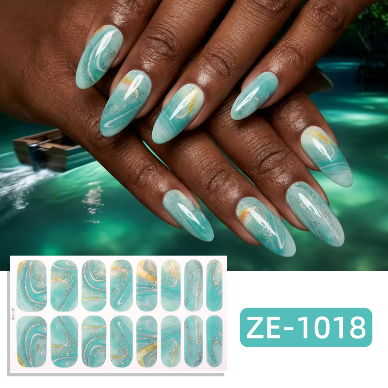 16Tips Glitter Marble Full Cov - đánh giá và giá Full Cover Adhesive