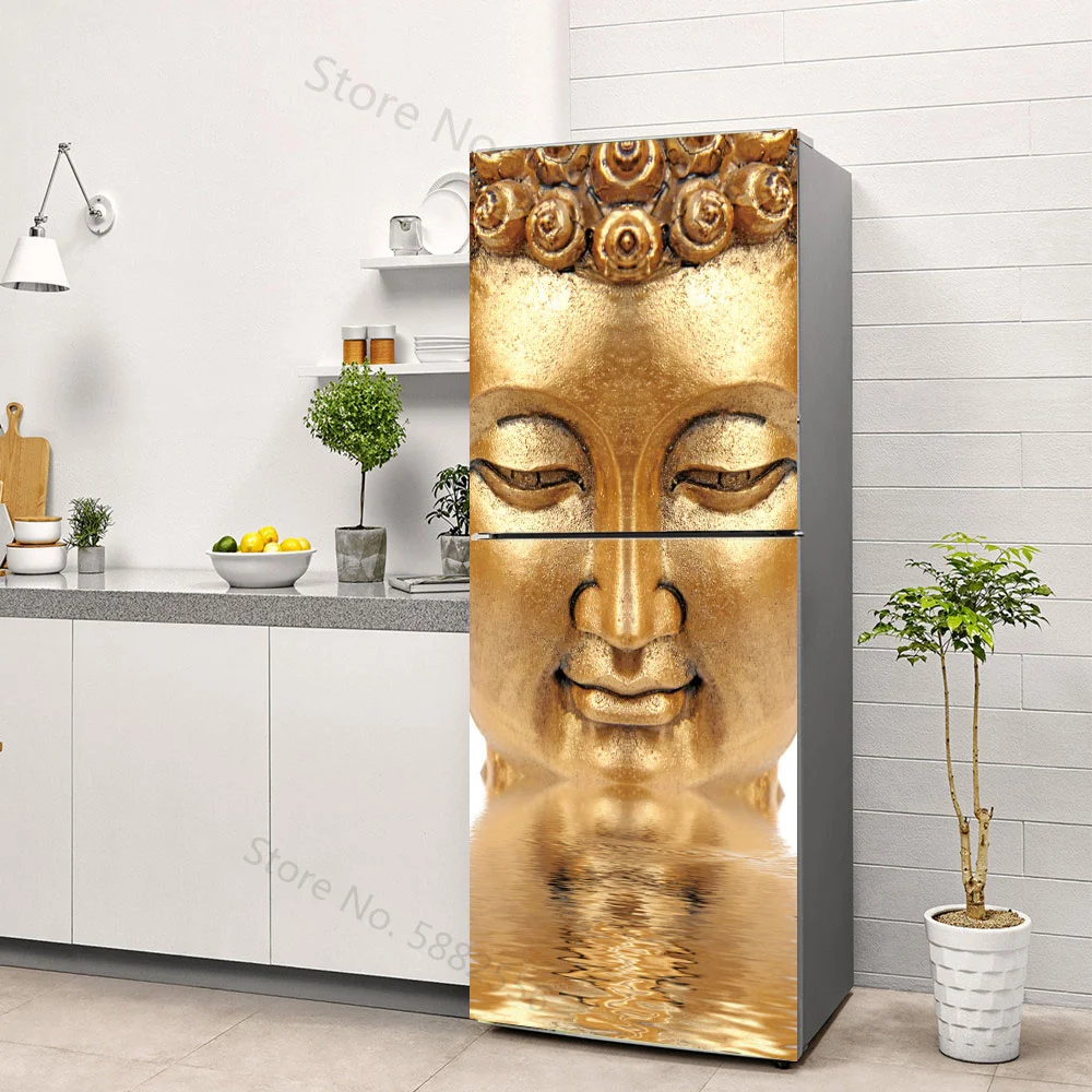 Buddha Art Vinyl Fridge Sticke - đánh giá và giá Full Cover Adhesive