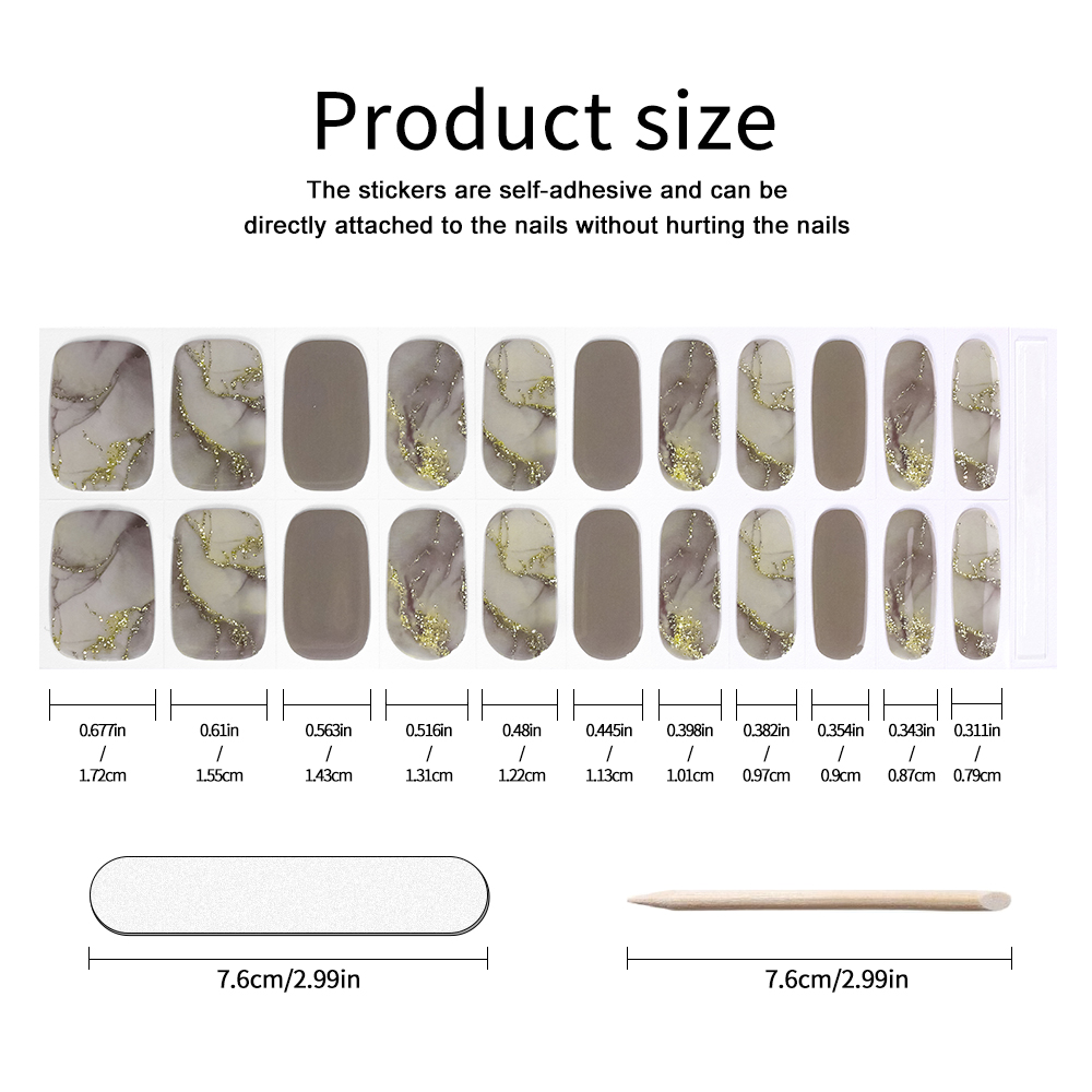 UV-Free Strips Nails Stickers  - đánh giá và giá Full Cover Adhesive